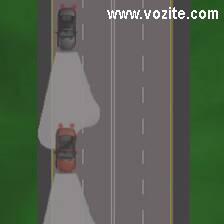 zaslepljuje vozaca ispred